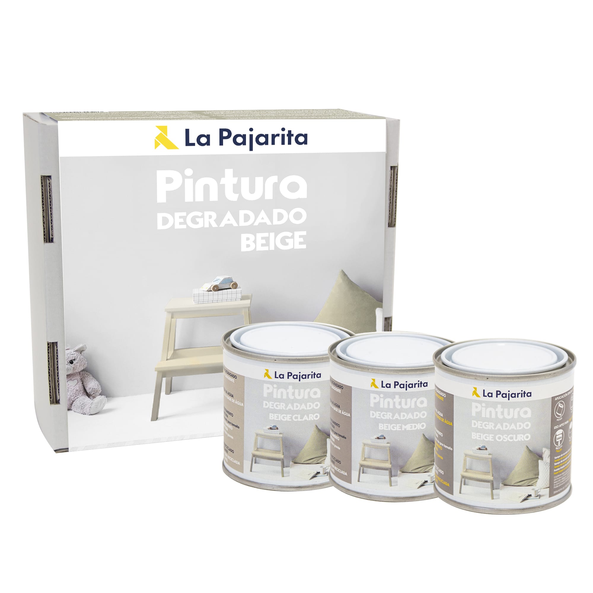 KIT 3 DEGRADADO PAJARITA 3X250 ML BEIGE